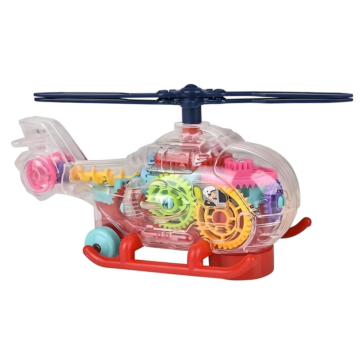 Light-Up Transparent Helicopter - 8" - Everbond Gifts