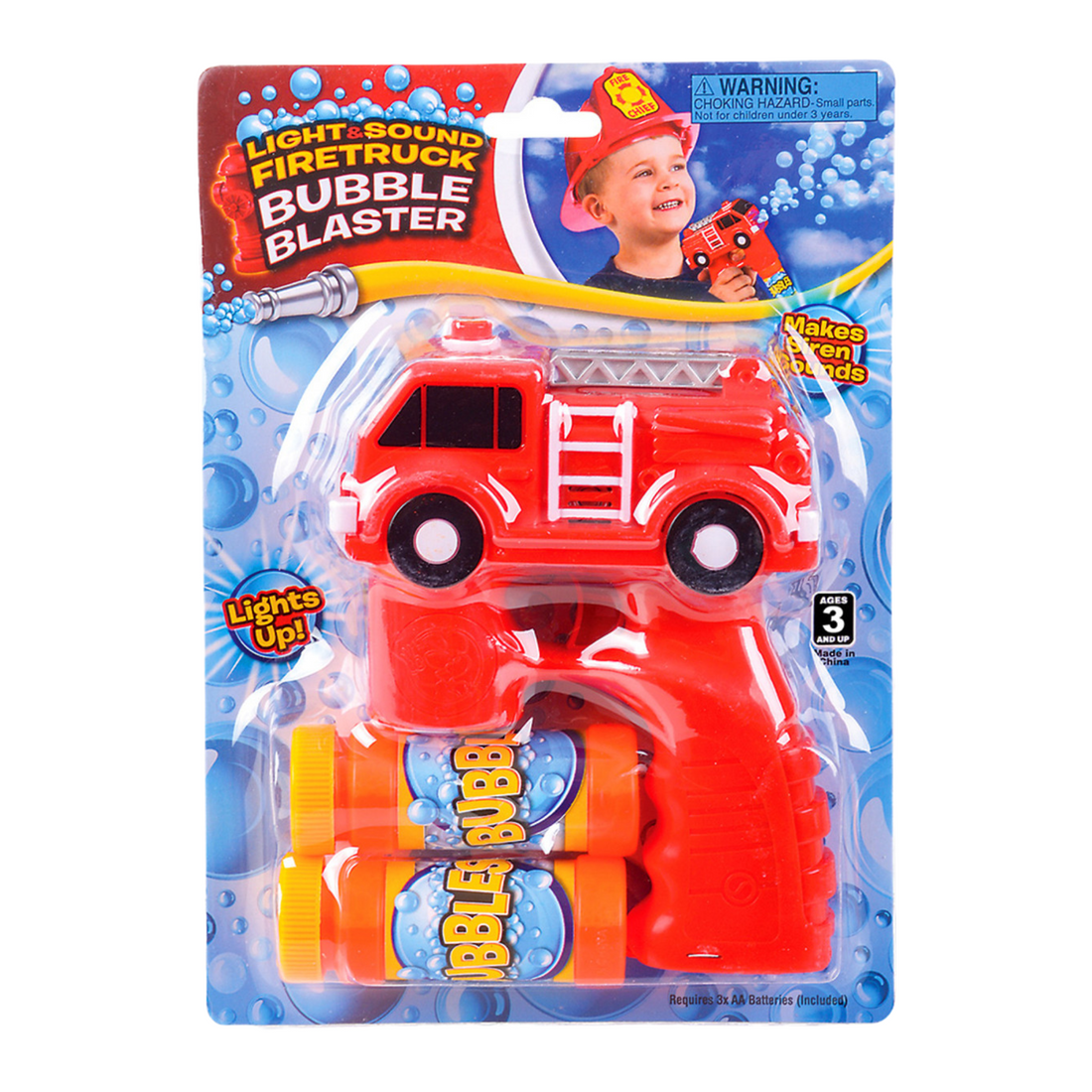 Light And Sound Fire Truck Bubble Blaster - 5"