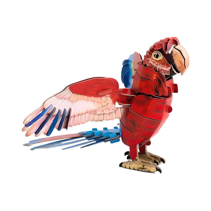 Makebug Macaw 3D Paper Puzzle - Everbond Gifts