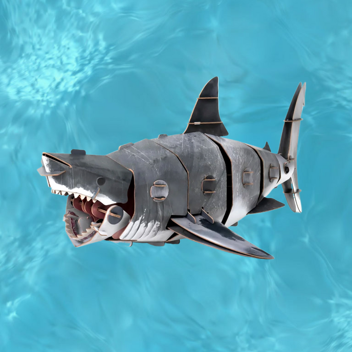 Makebug Great White Shark 3D Paper Puzzle - Everbond Gifts