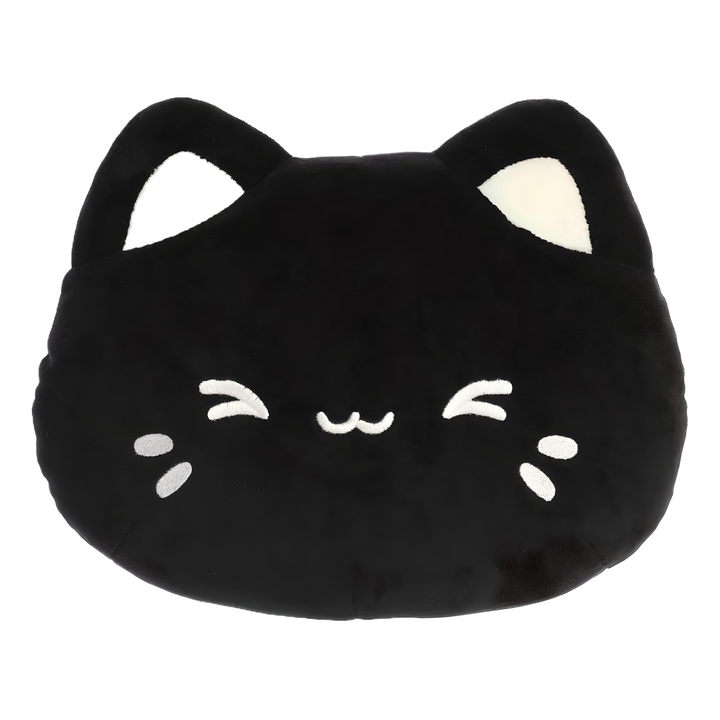 Aurora Tasty Peach - Meowchi Face Plush - 10" Black Sesame