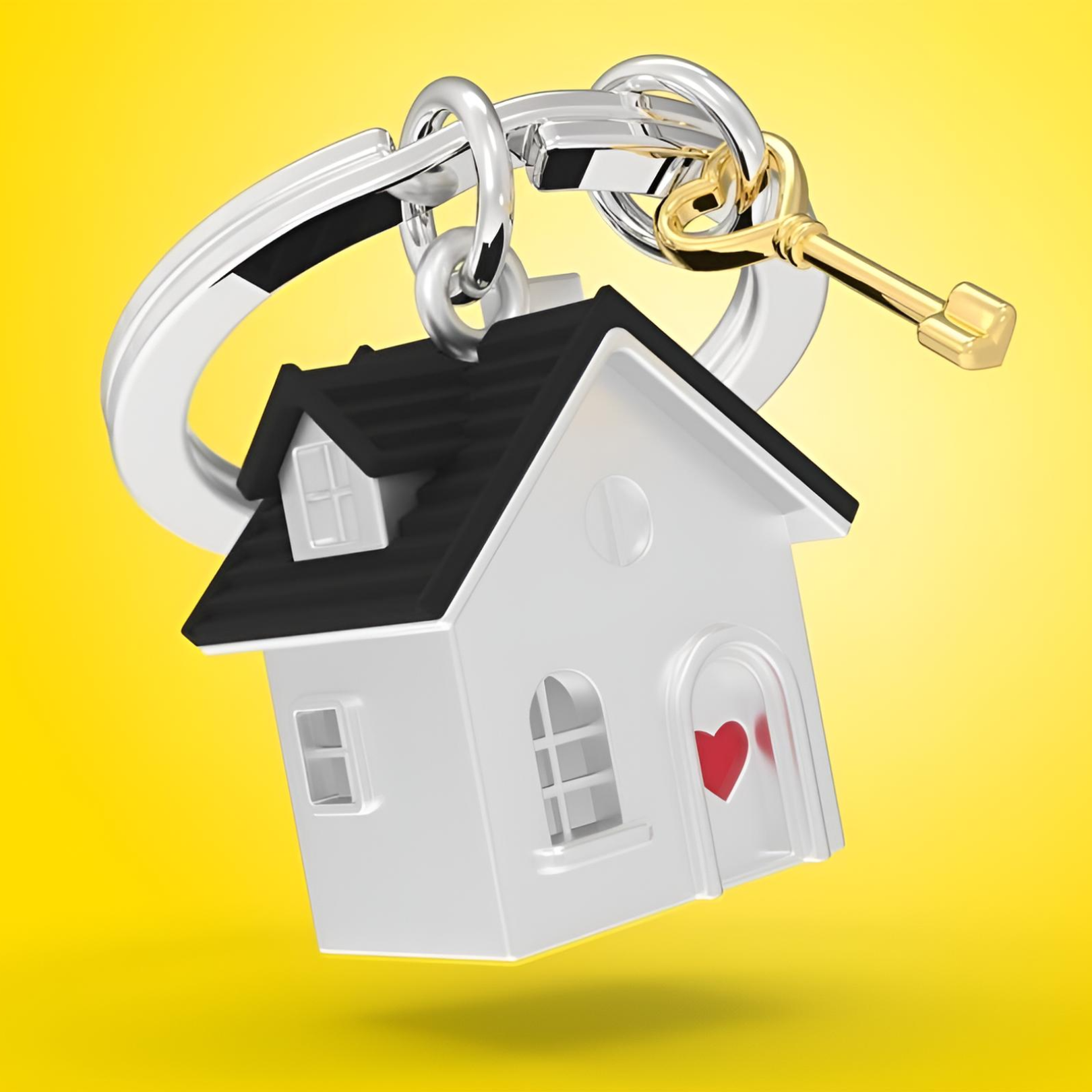 Metalmorphose House Metal Keyring