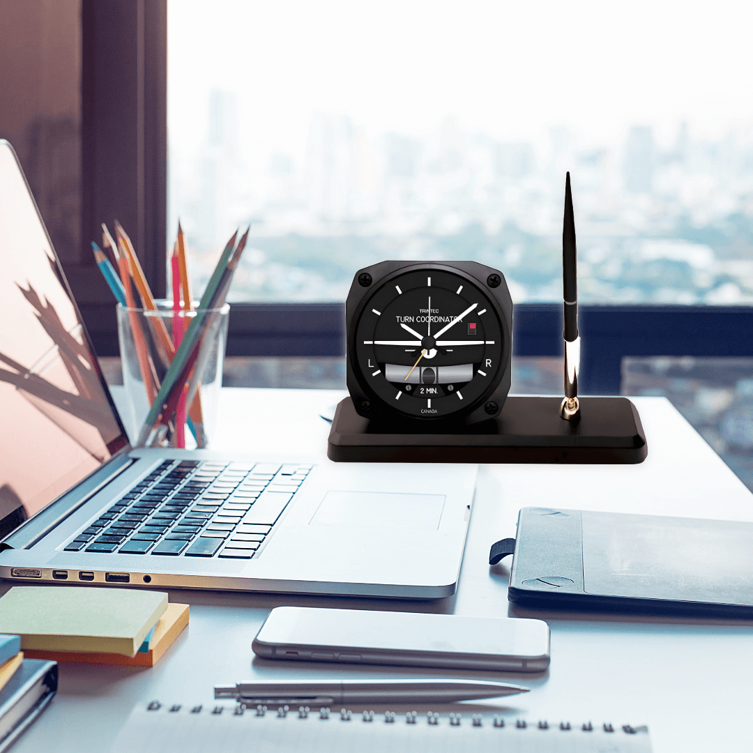 Trintec Modern Turn & Bank Desk Pen Set