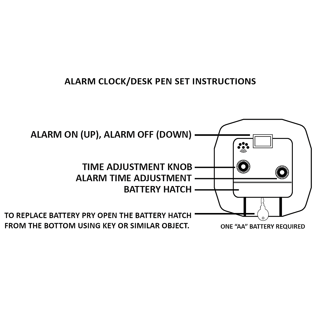 Trintec Modern Turn & Bank Desk Pen Set