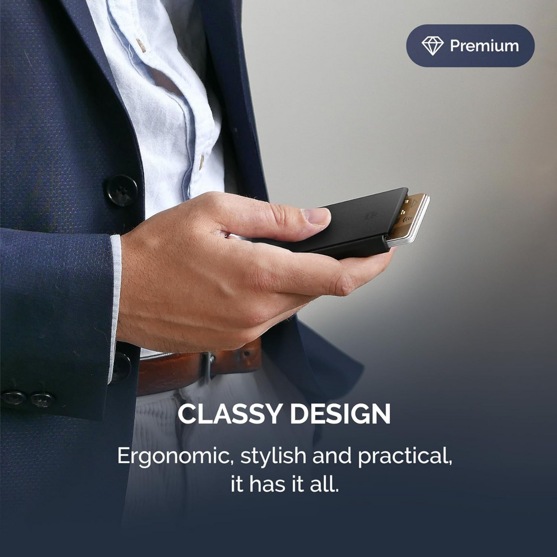 OGON Slider Aluminum Wallet