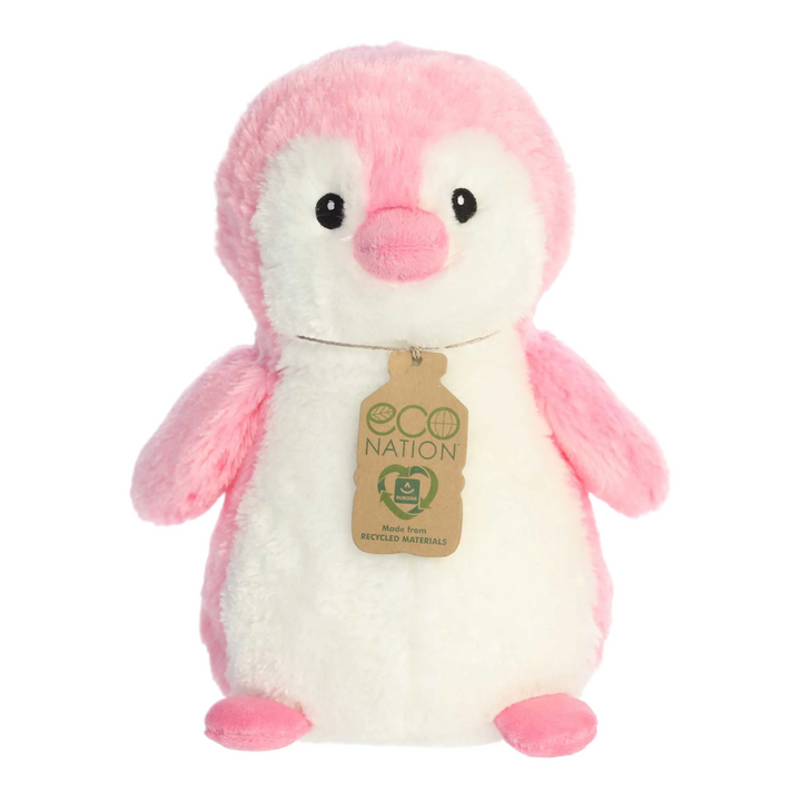 Aurora Eco Nation - Eco Hugs- 12" Penguin - Pink