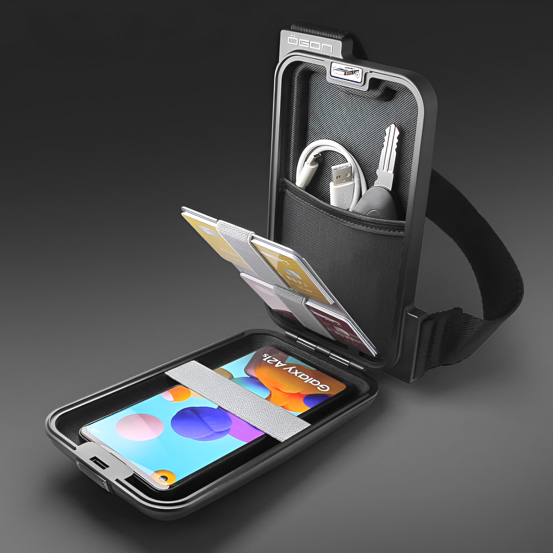 Phone Bag & Wallet by Ögon Design - Black