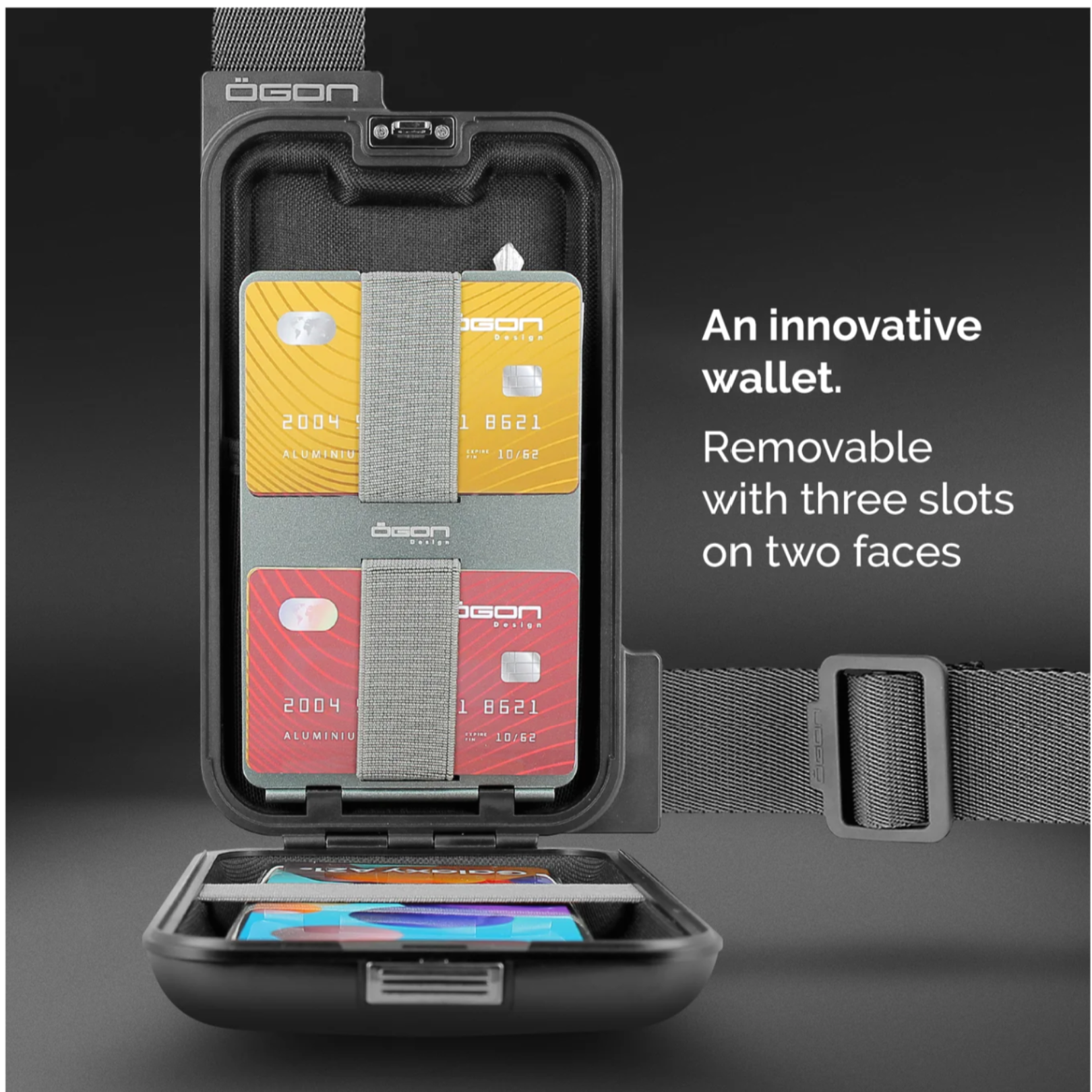 Phone Bag & Wallet by Ögon Design - Black