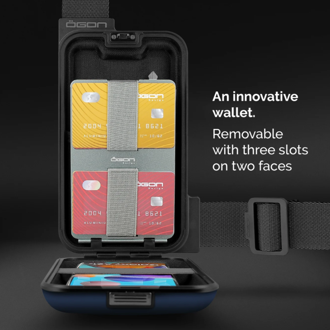 Phone Bag & Wallet by Ögon Design - Navy Blue