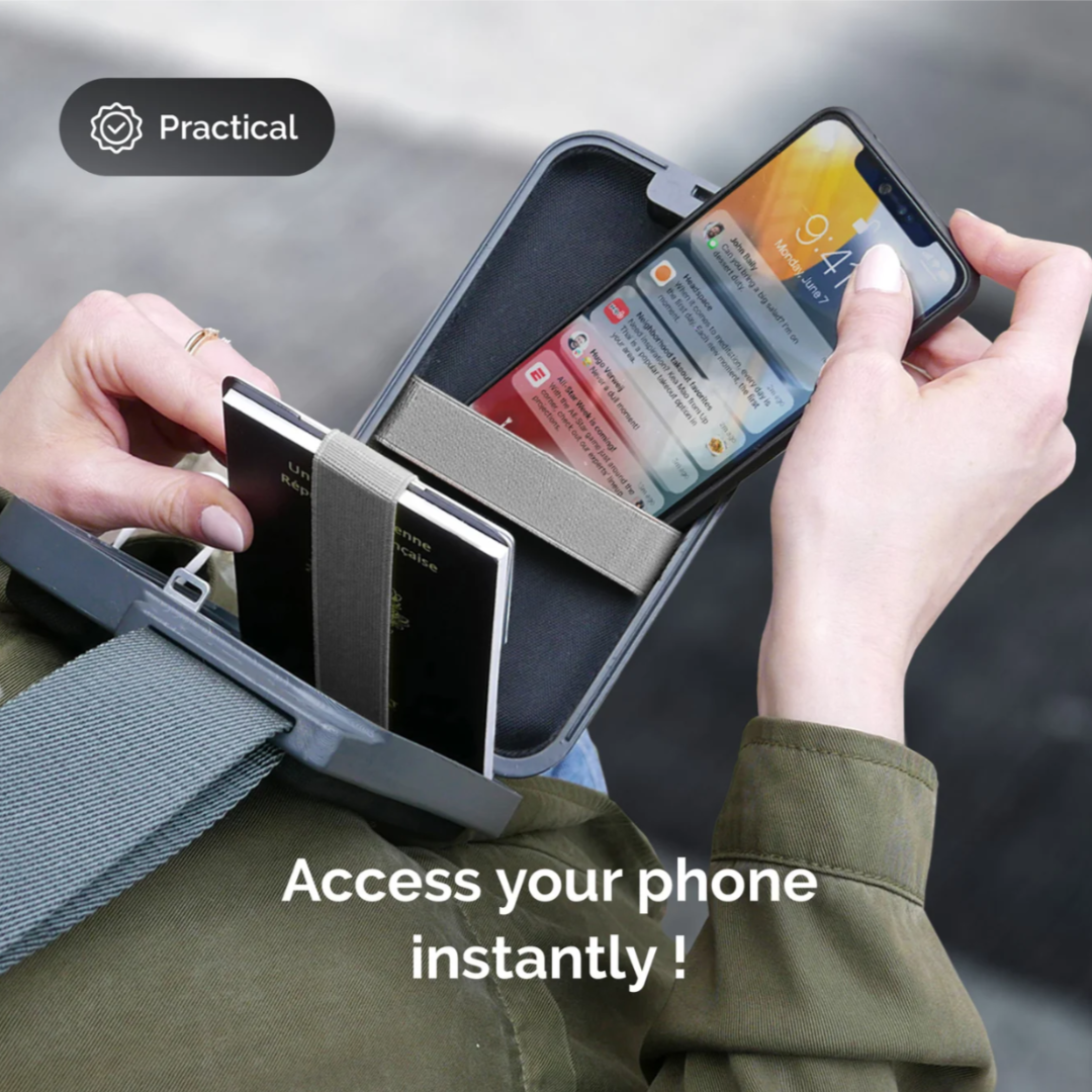 Phone Bag & Wallet by Ögon Design - Navy Blue