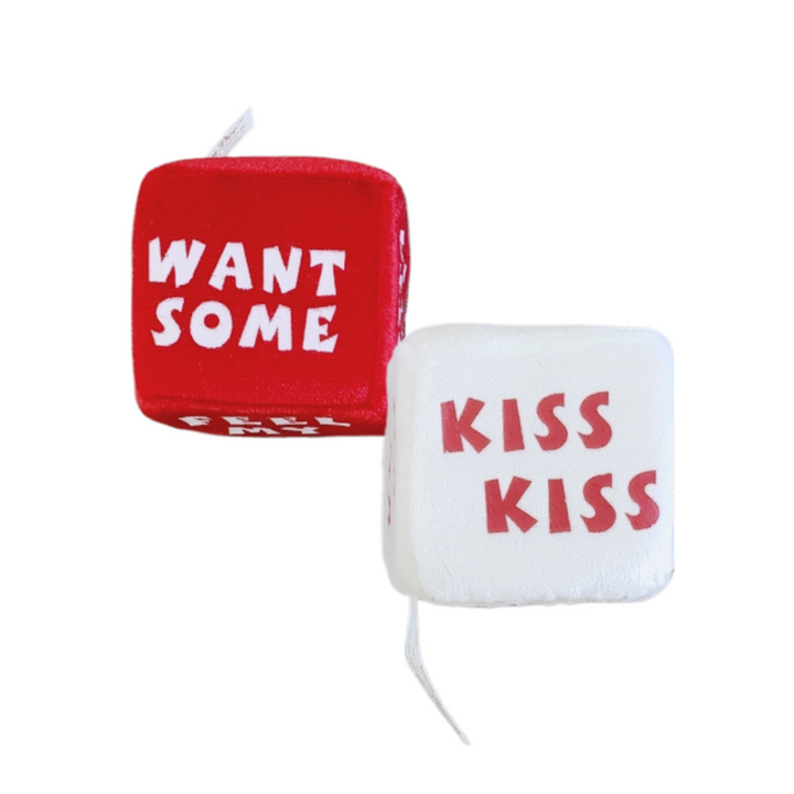 Plush Love Dice -  Set of 2