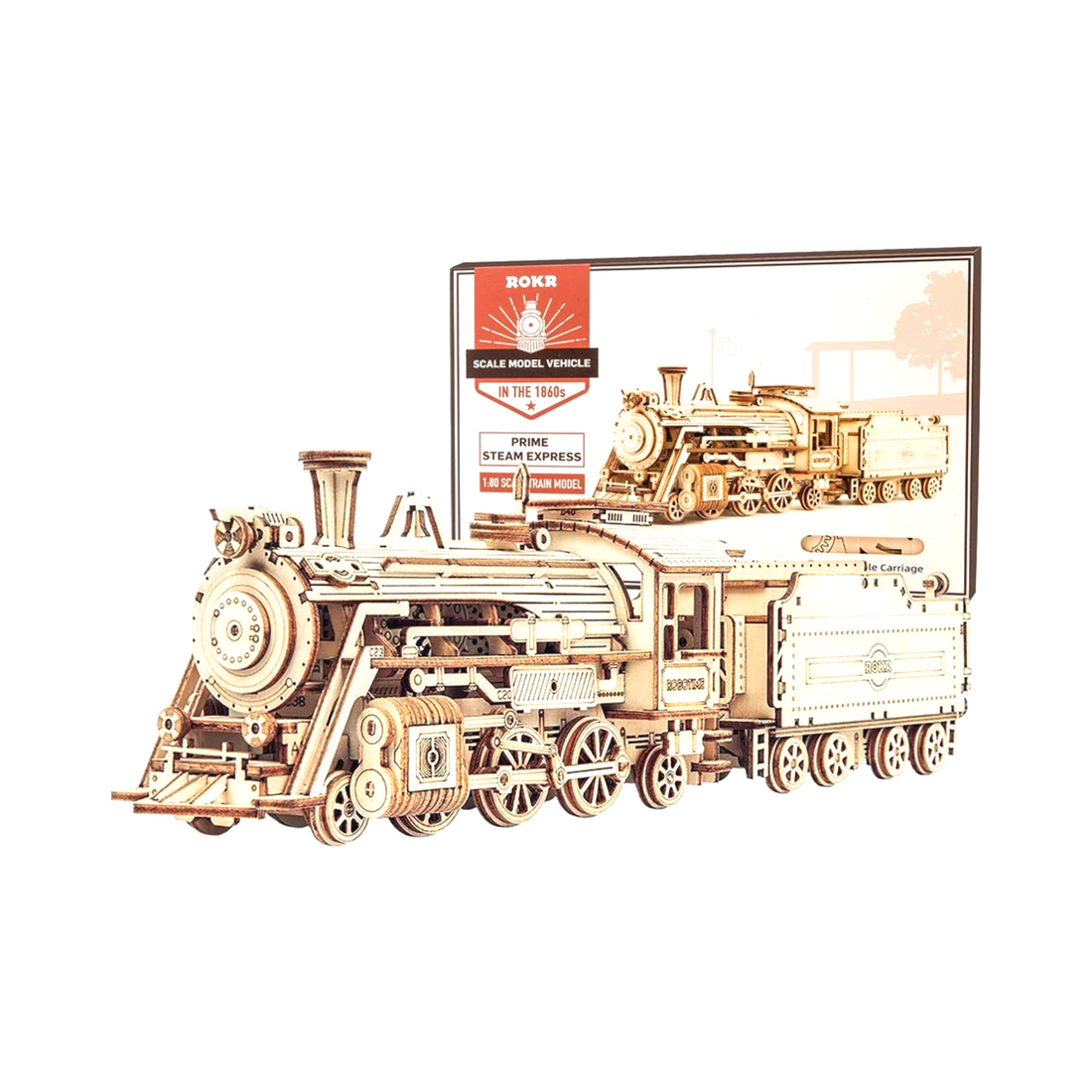 Rokr Prime Steam Express 3D Wooden Puzzle - Everbond Gifts