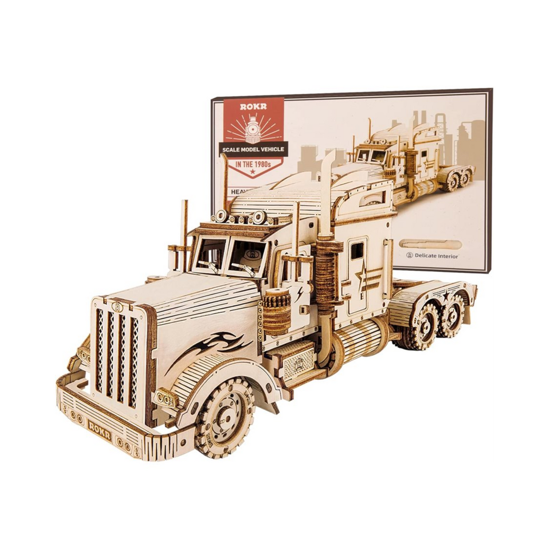 Rokr Heavy Truck 3D Wooden Puzzle - Everbond Gifts