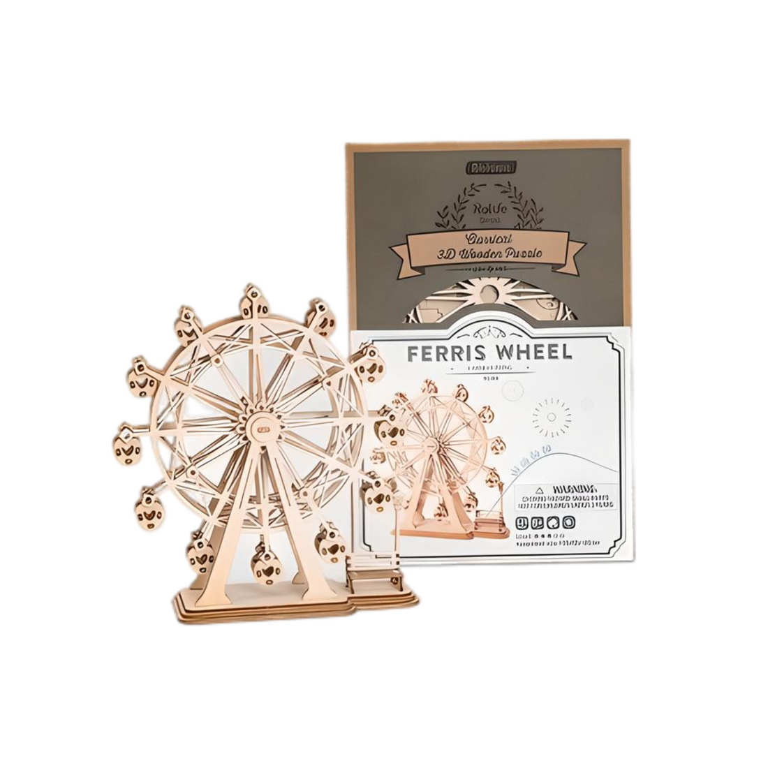 Rolife Ferris Wheel 3D Wooden Puzzle - Everbond Gifts