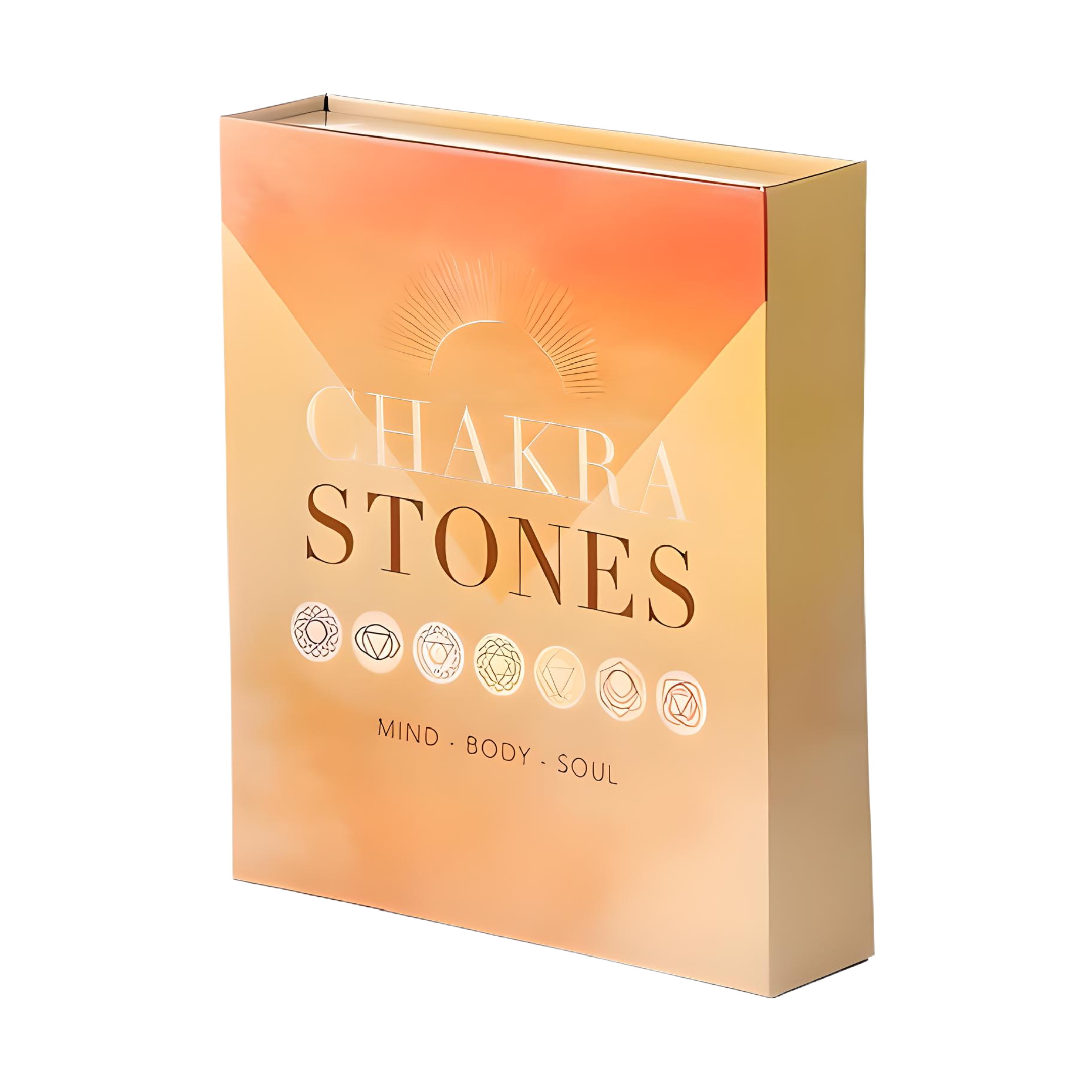 Set of 7 Chakra Stones Kit with Crystal