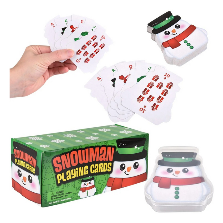 Snowman Playing Cards 3"