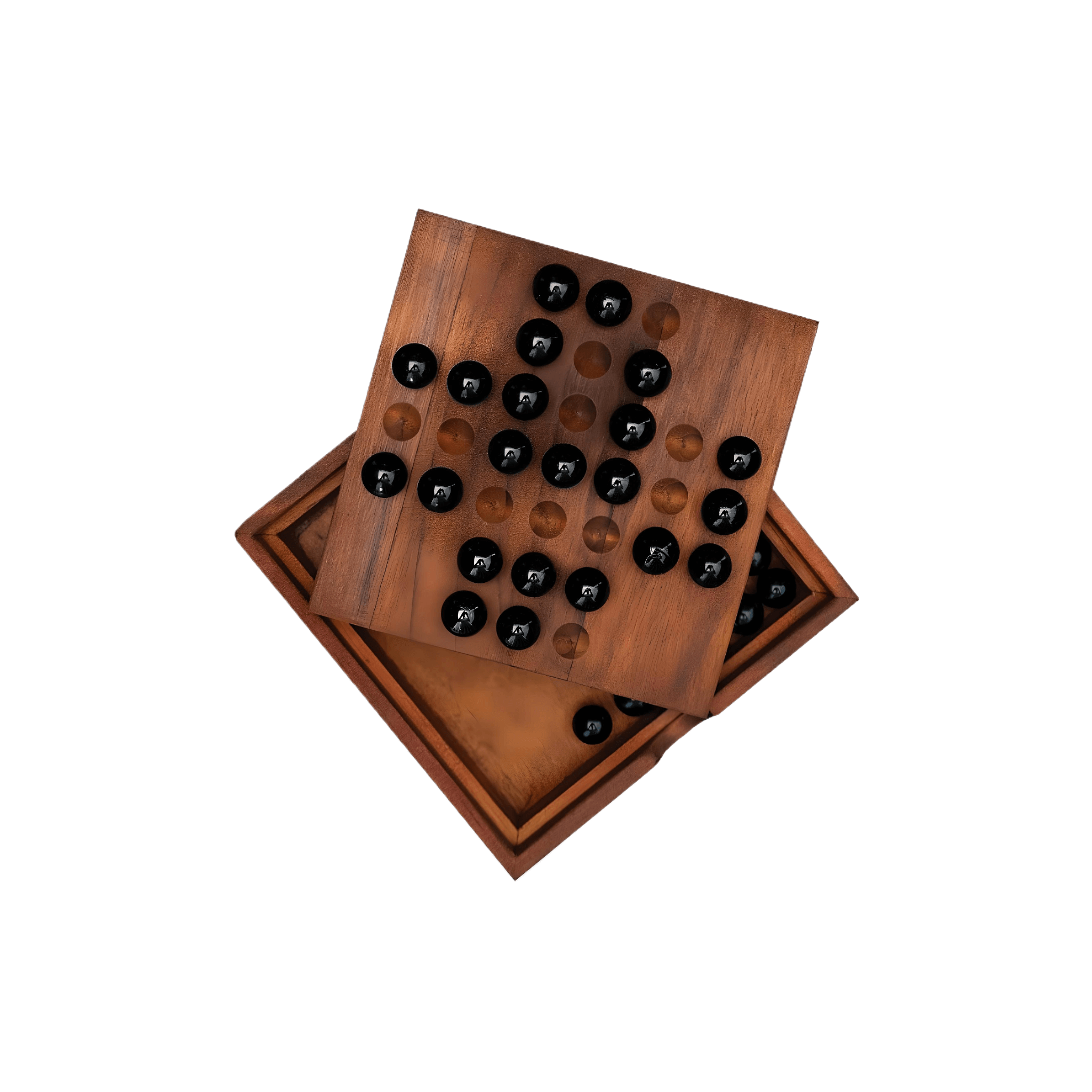 Solitaire Deluxe Wooden Game Board