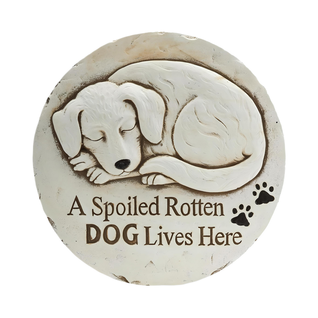 Spoiled Dog Cement Stepping Stone - Everbond Gifts