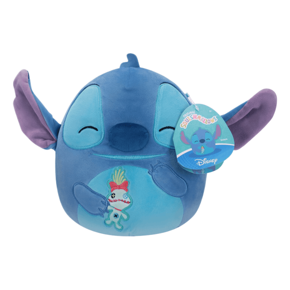 stitch squishmallow plush, lilo and stitch plush, stitch 8 inch disney squishmallow with scrump plush toy
