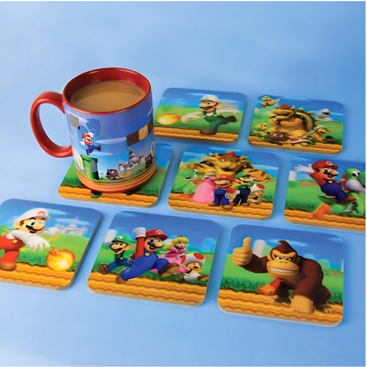 Super Mario Brothers 3D Coasters - Everbond Gifts