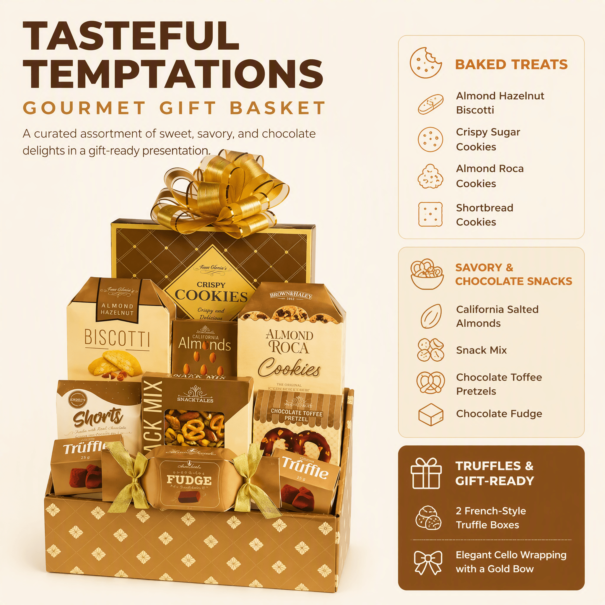 Tasteful Temptations Gourmet Gift Basket