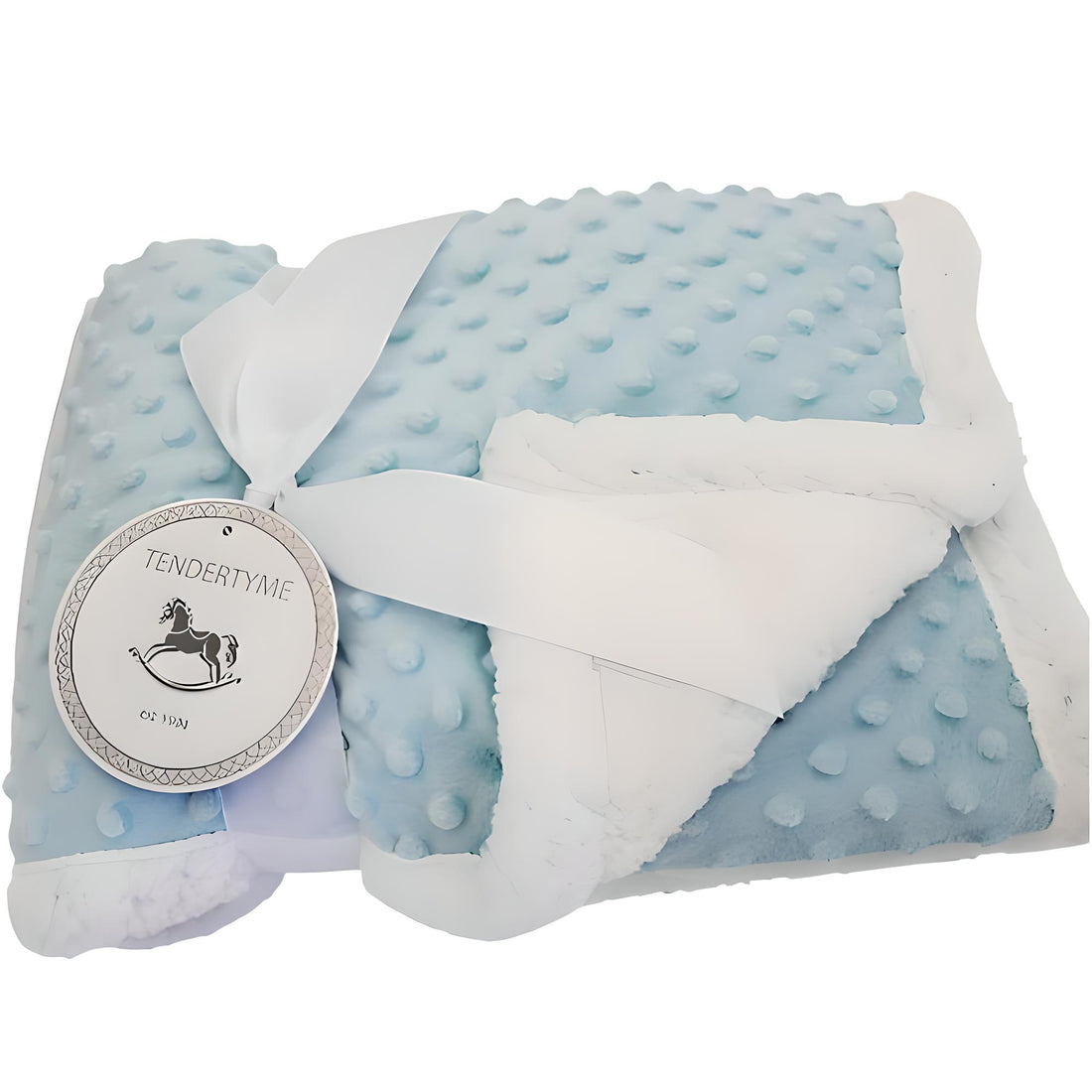 Tendertyme Popcorn Sherpa Blanket (Blue) - Everbond Gifts