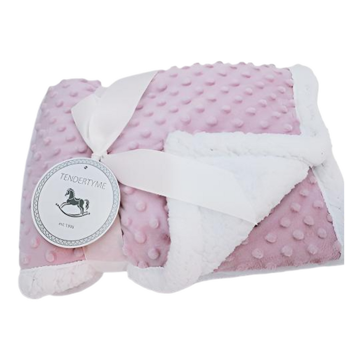 Tendertyme Popcorn Sherpa Blanket (Pink)