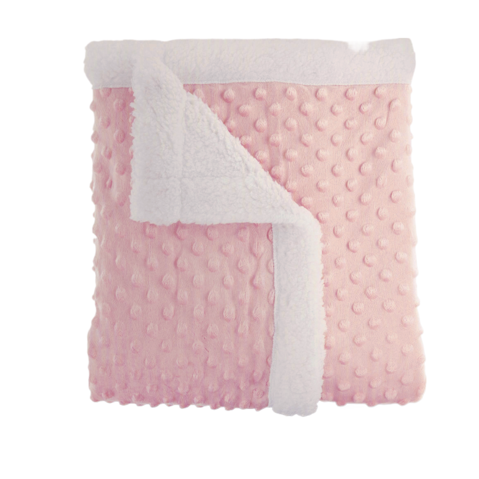 Tendertyme Popcorn Sherpa Blanket (Pink)