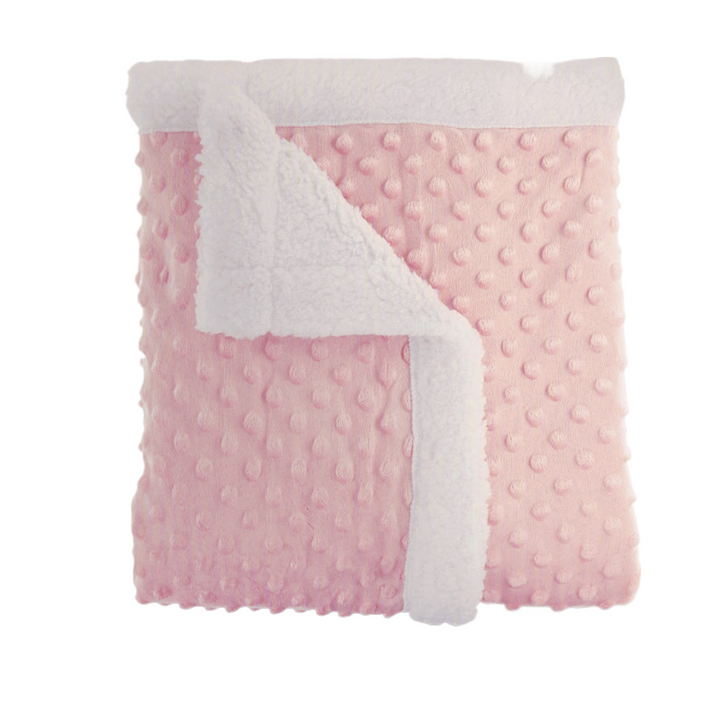 Tendertyme Popcorn Sherpa Blanket (Pink)