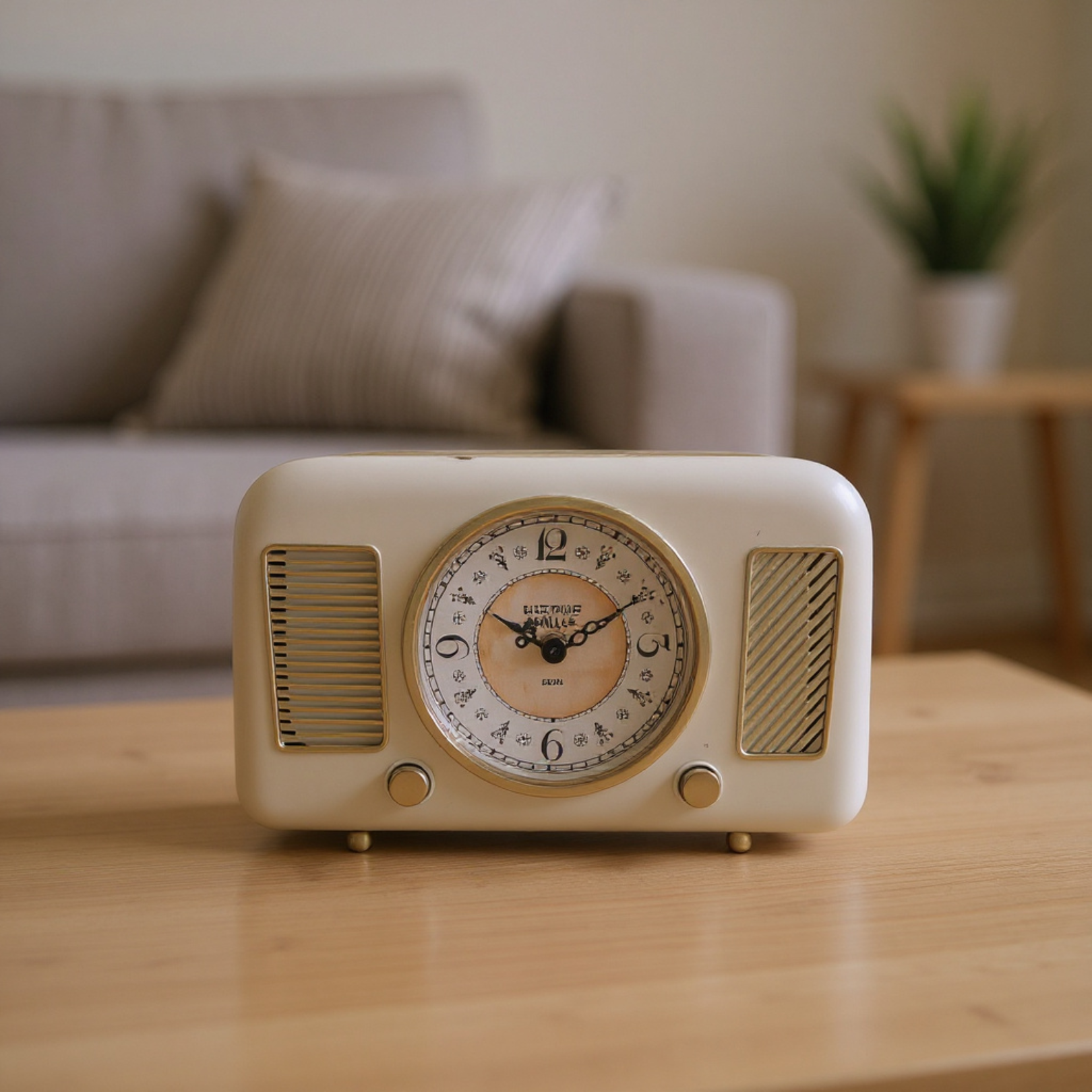 Transistor Radio Table Clock