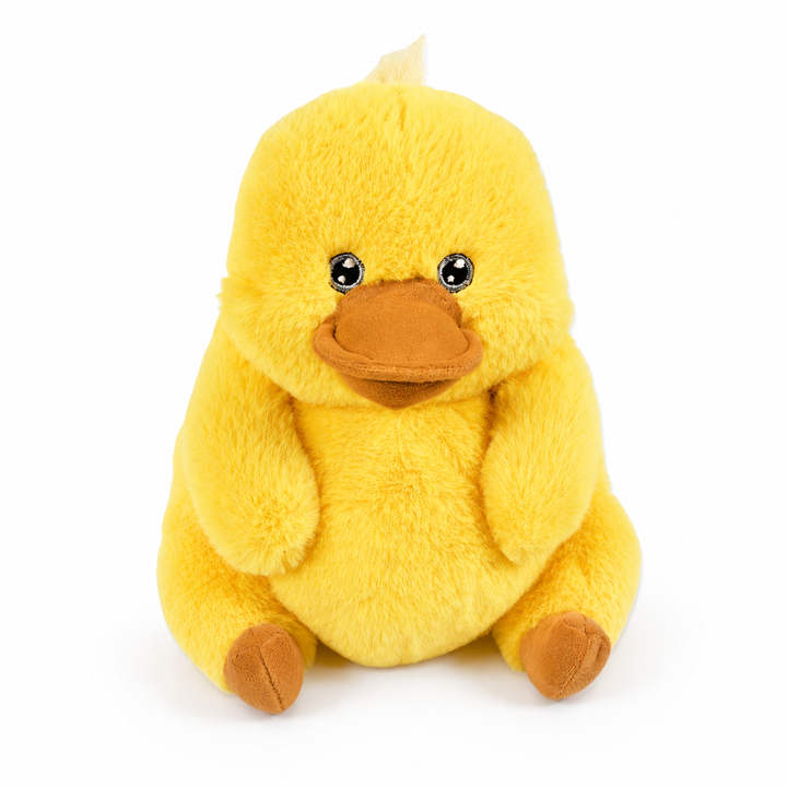 7" Tubby Tots Duck Plush – Soft Yellow Round Stuffed Animal Toy