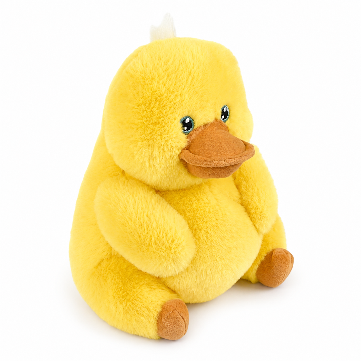 7" Tubby Tots Duck Plush – Soft Yellow Round Stuffed Animal Toy