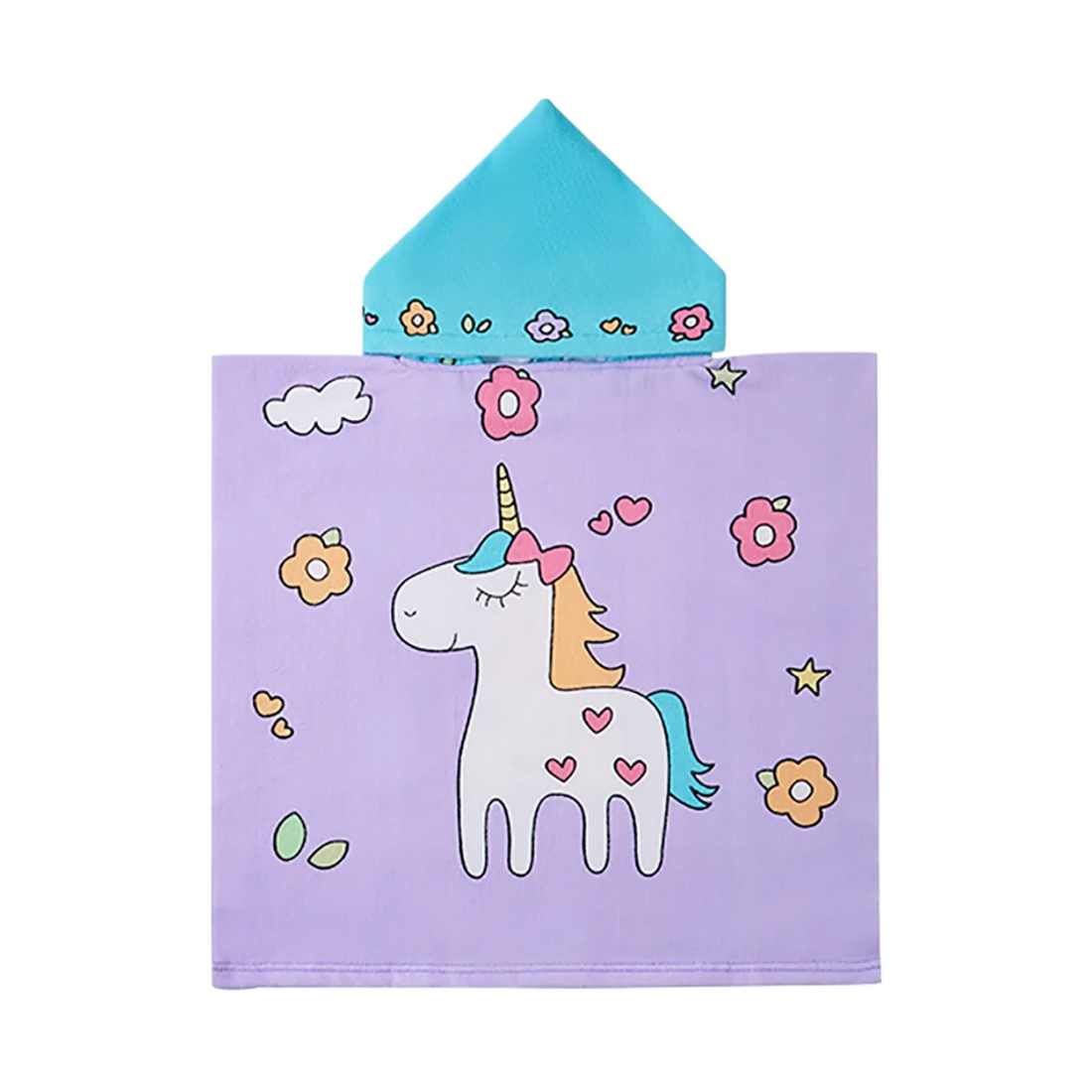 Unicorn Kids Hooded Towel
