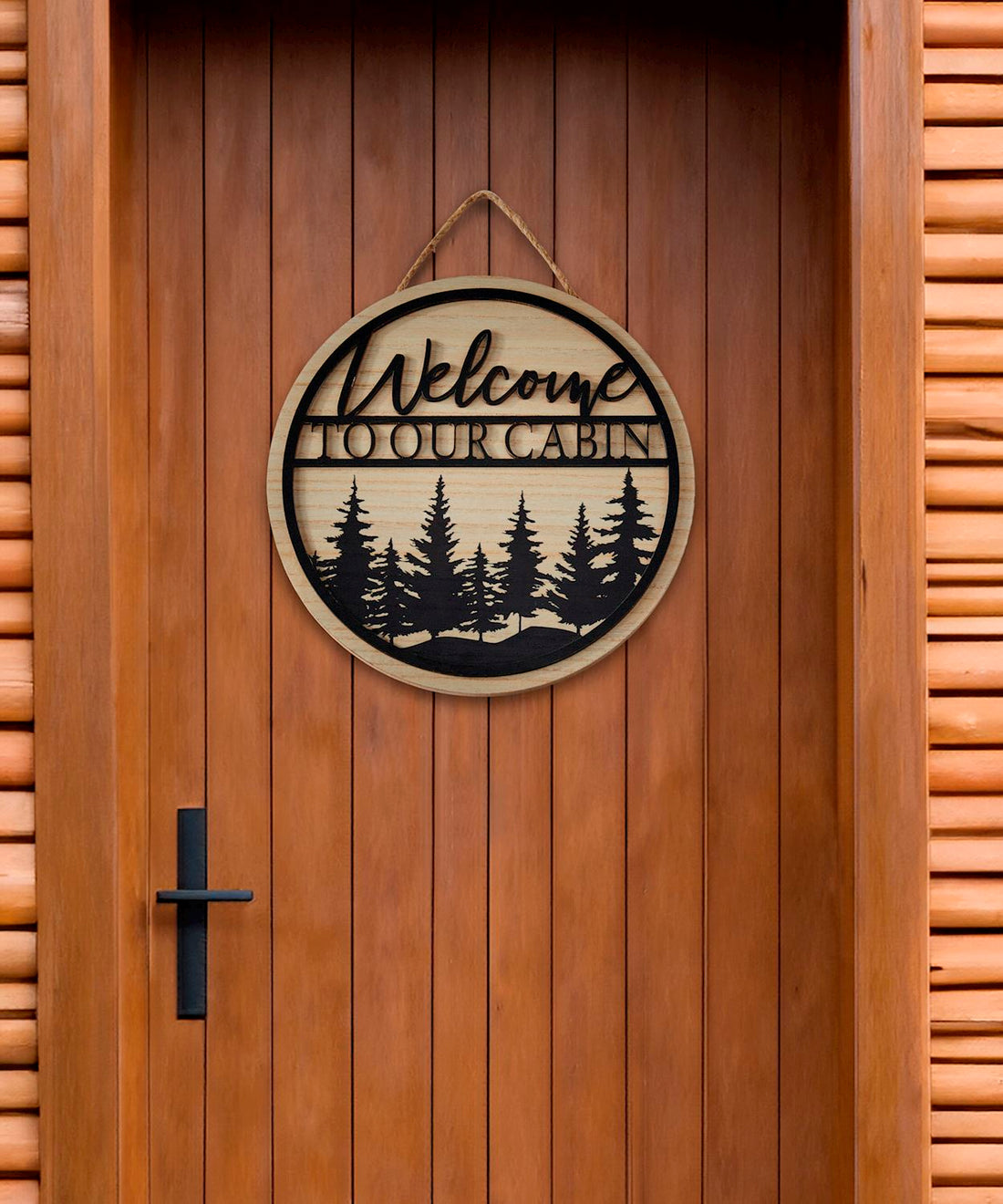 Wood Welcome Door Sign - Everbond Gifts