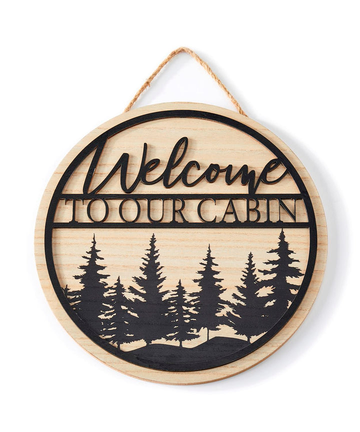 Wood Welcome Door Sign - Everbond Gifts