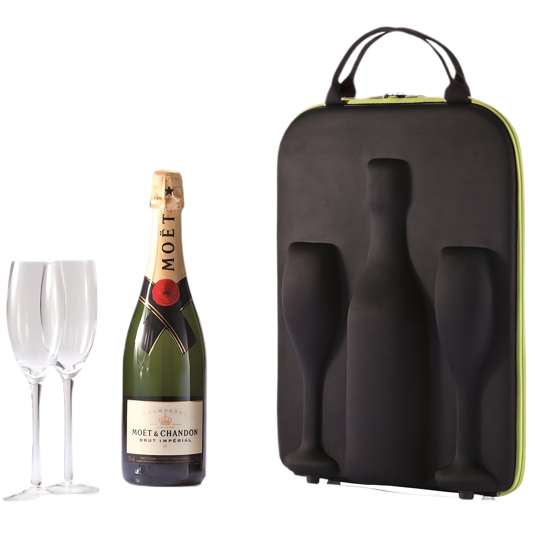 Champagne Carrier With Glasses - Everbond Gifts