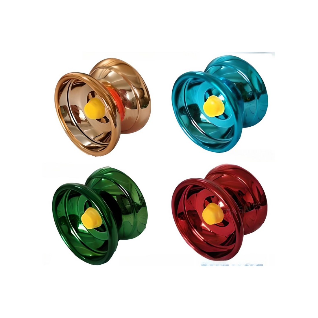 Yoyo with Metal Spray Plating - Set of 4