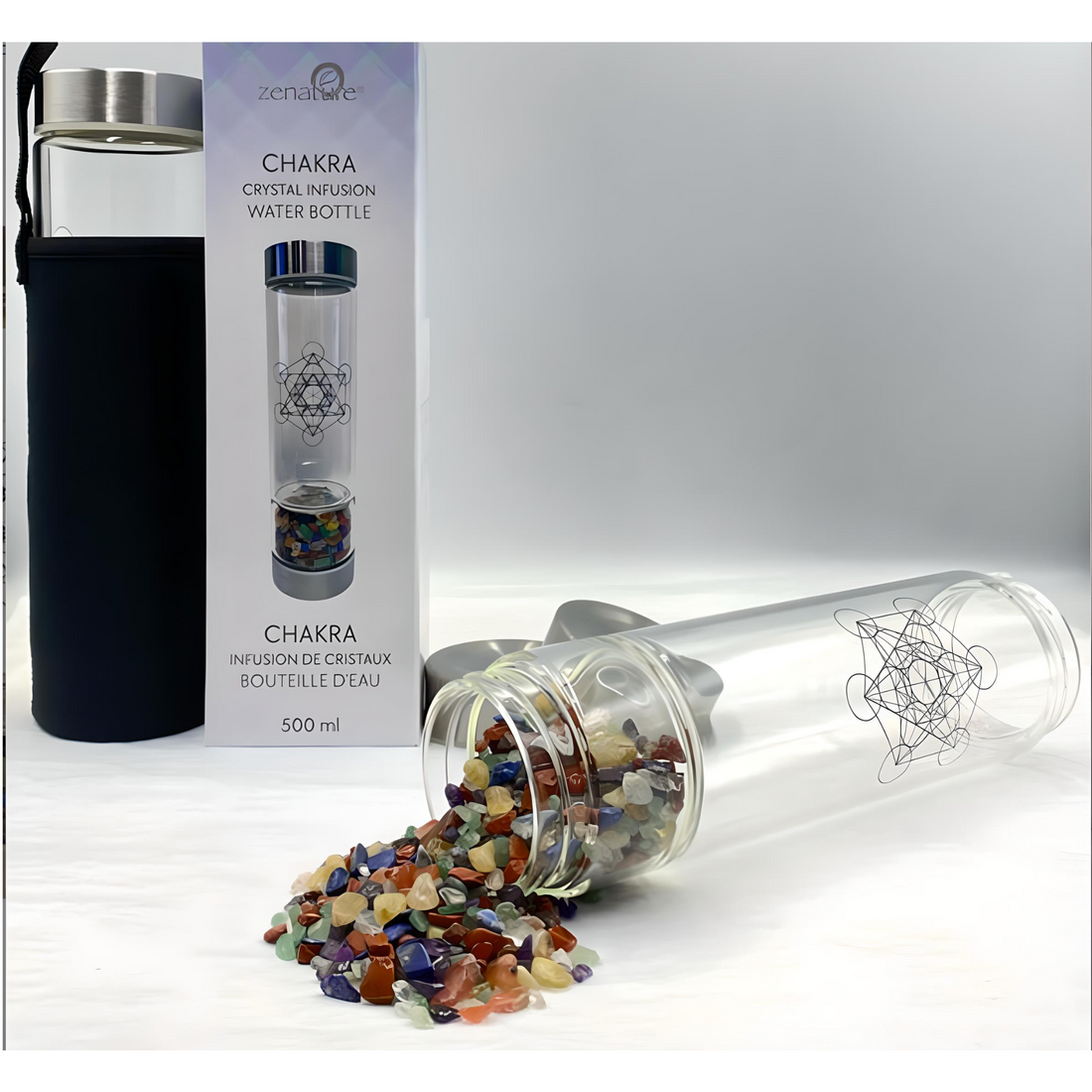 Zenature Infuser Water Bottle - Chakra Stone