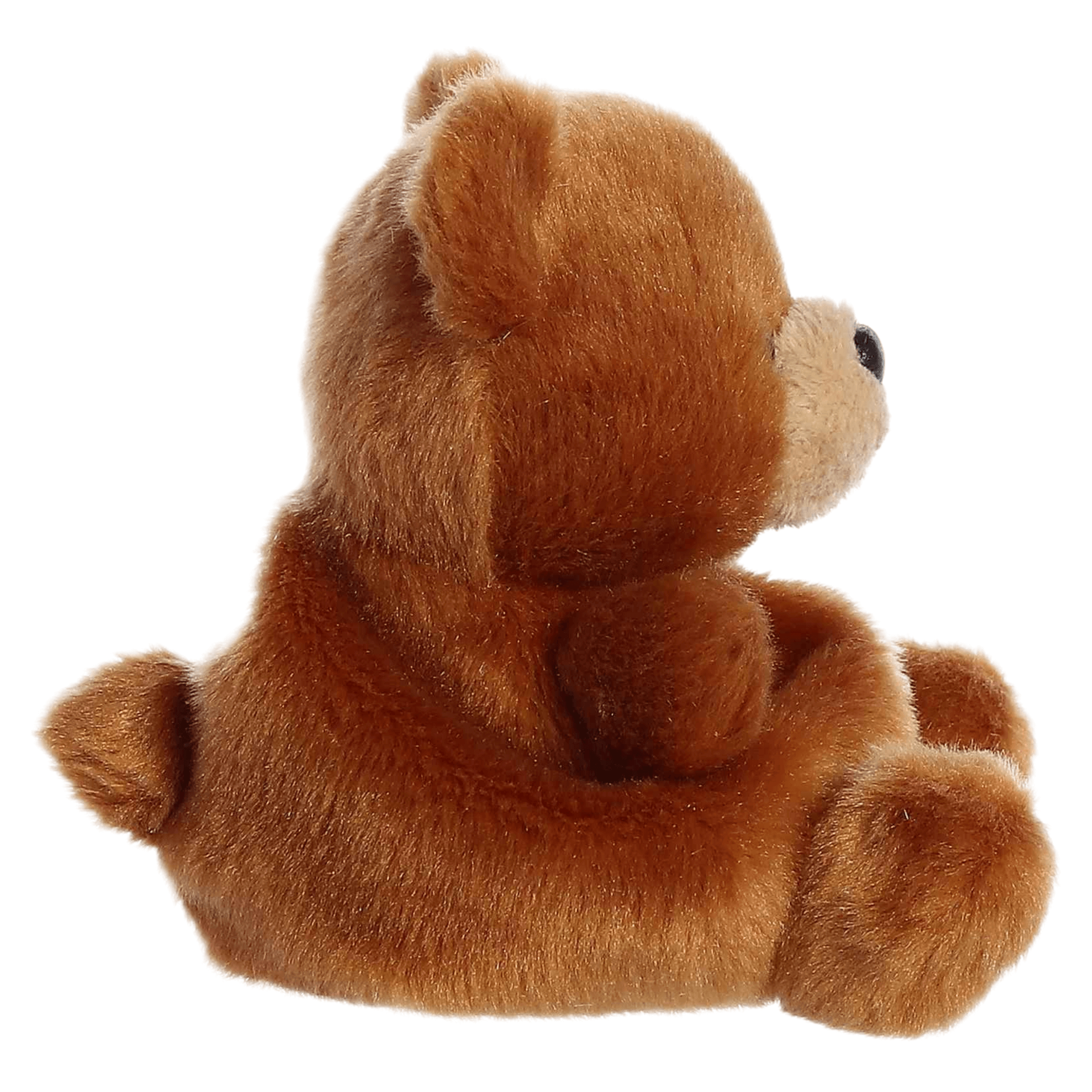 Artie Bear Palm Pal plush toy, soft chestnut-brown fur, perfect for hugs and special moments.