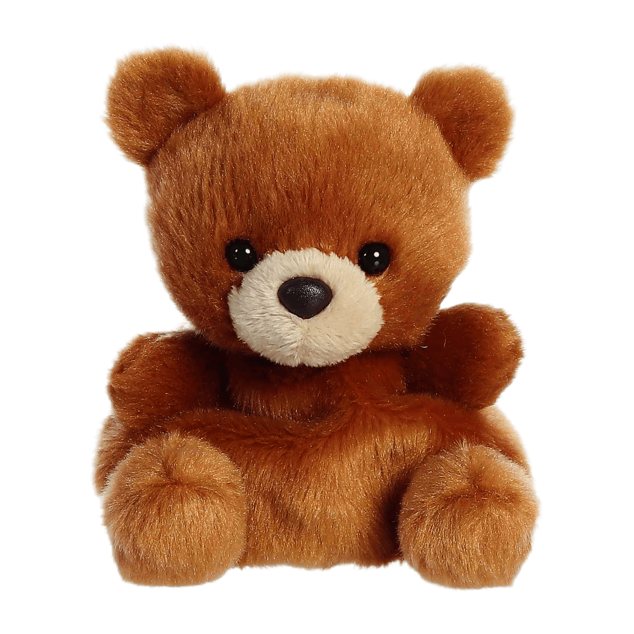 Artie Bear Palm Pal plush teddy bear with soft brown fur, perfect for hugs and special moments.