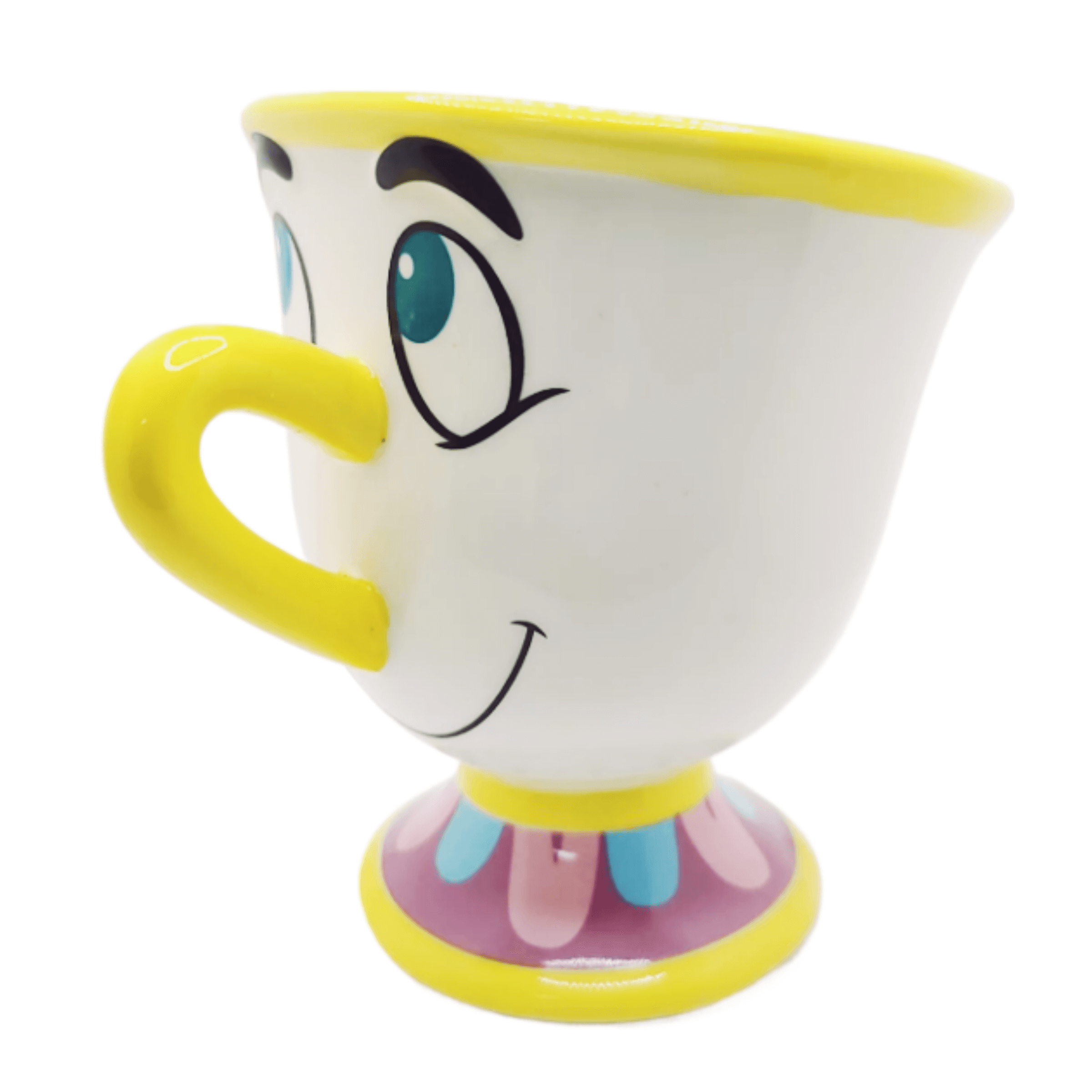 Beauty & The Beast 3D shaped mug Chip, colorful ceramic drinkware, perfect for coffee or tea lovers.