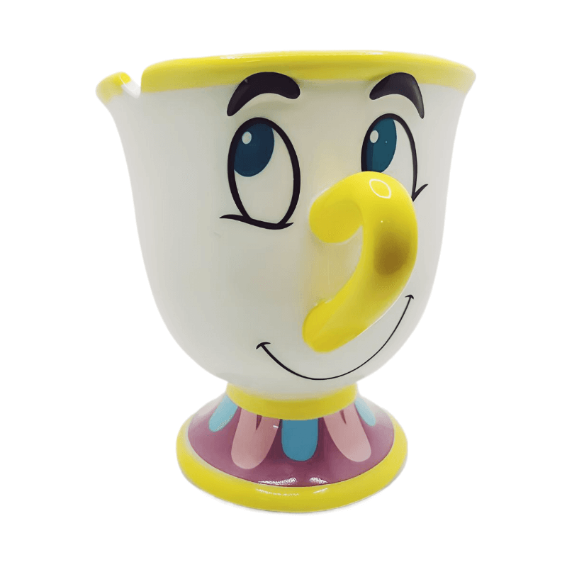 Beauty & The Beast 3D Mug Chip, ceramic drinkware with detailed sculpting of Chip's smile.