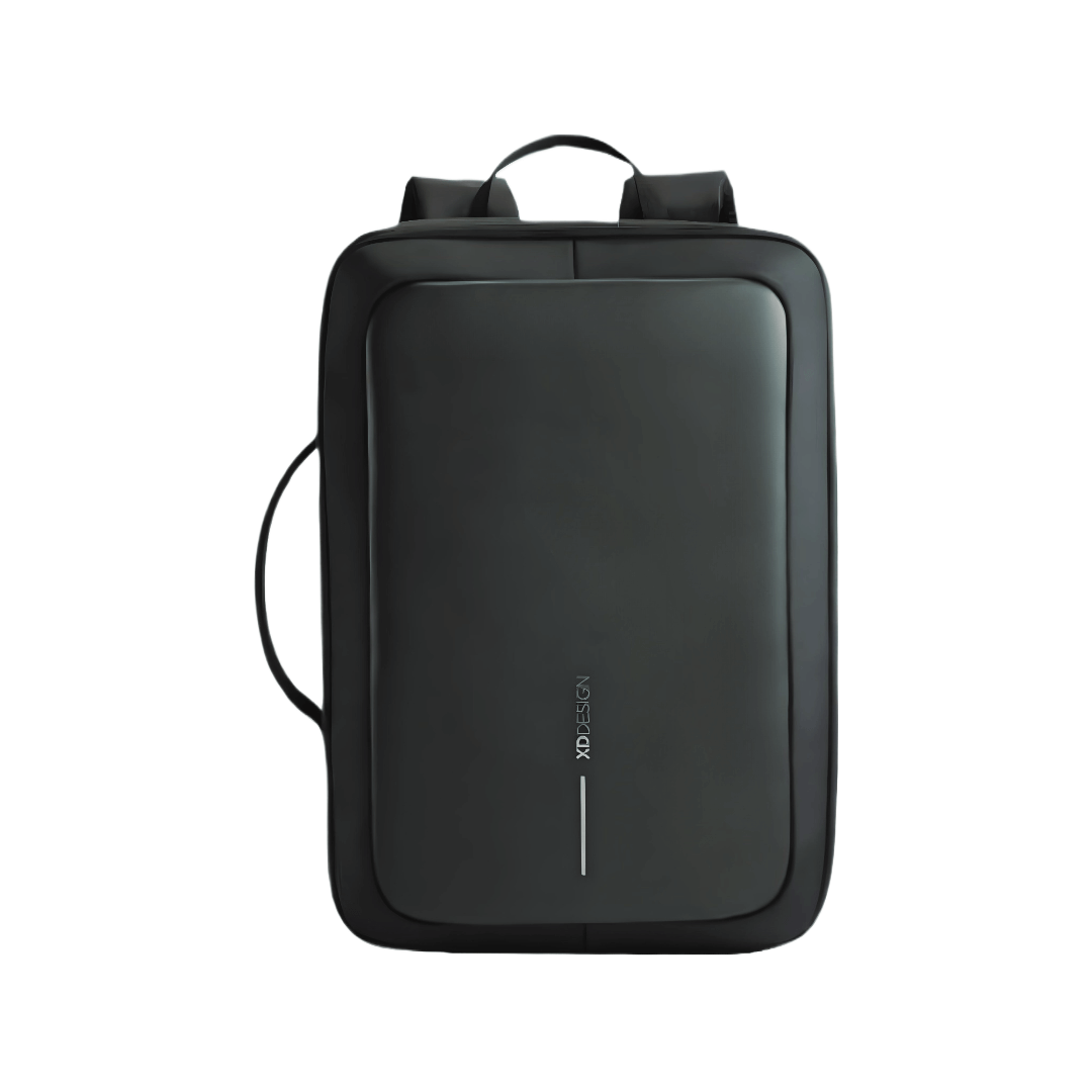 Bobby Bizz 2.0 Anti-Theft Backpack & Briefcase in black, showcasing sleek design for modern professionals.