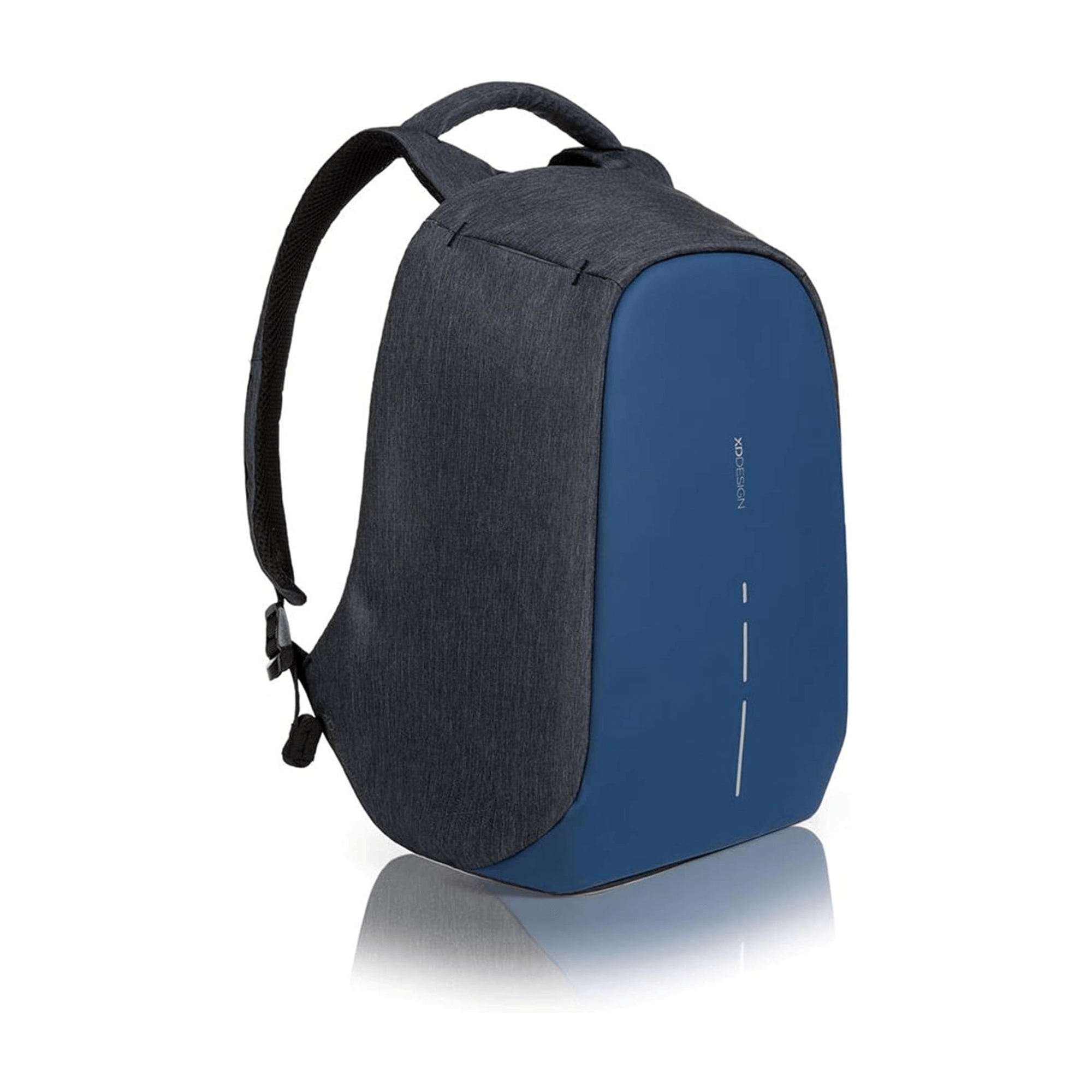 Bobby Compact-Diver Blue anti-theft backpack, designed for commuters and travelers, stylish and secure.