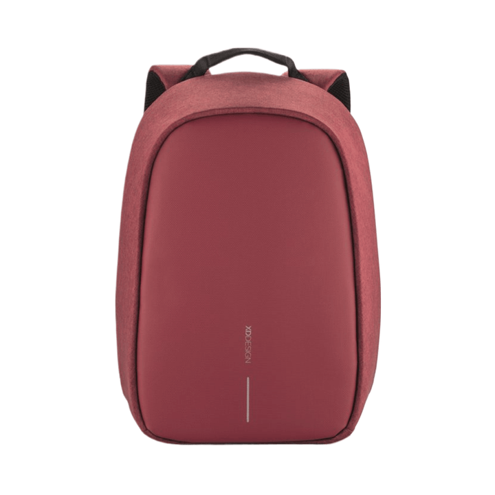 Bobby Hero Regular Anti-theft Backpack in Cherry Red, ideal for secure commuting with stylish modern design.