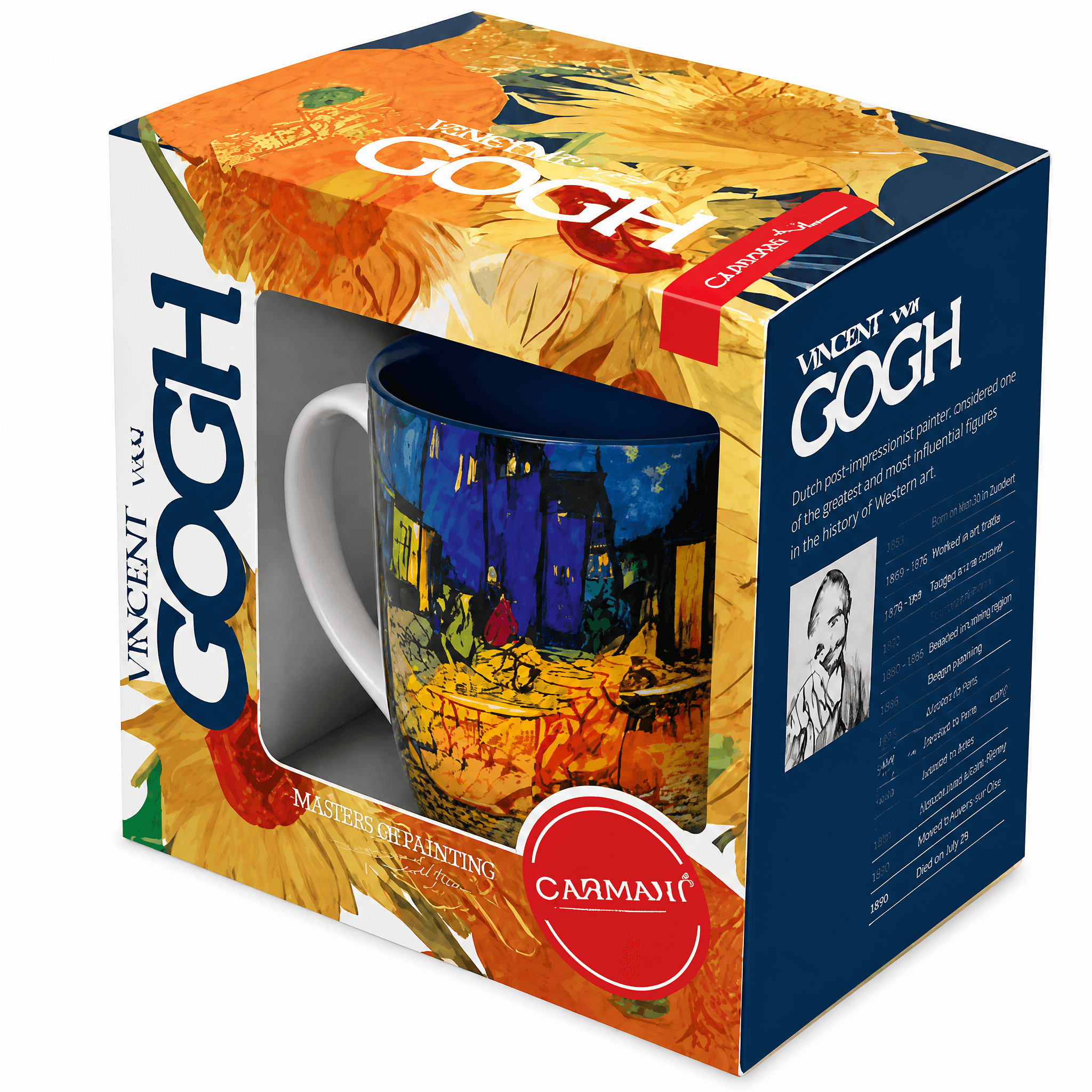 Café Terrace at Night Mug 350 ML-Van Gogh displayed in a colorful box showcasing the iconic artwork.