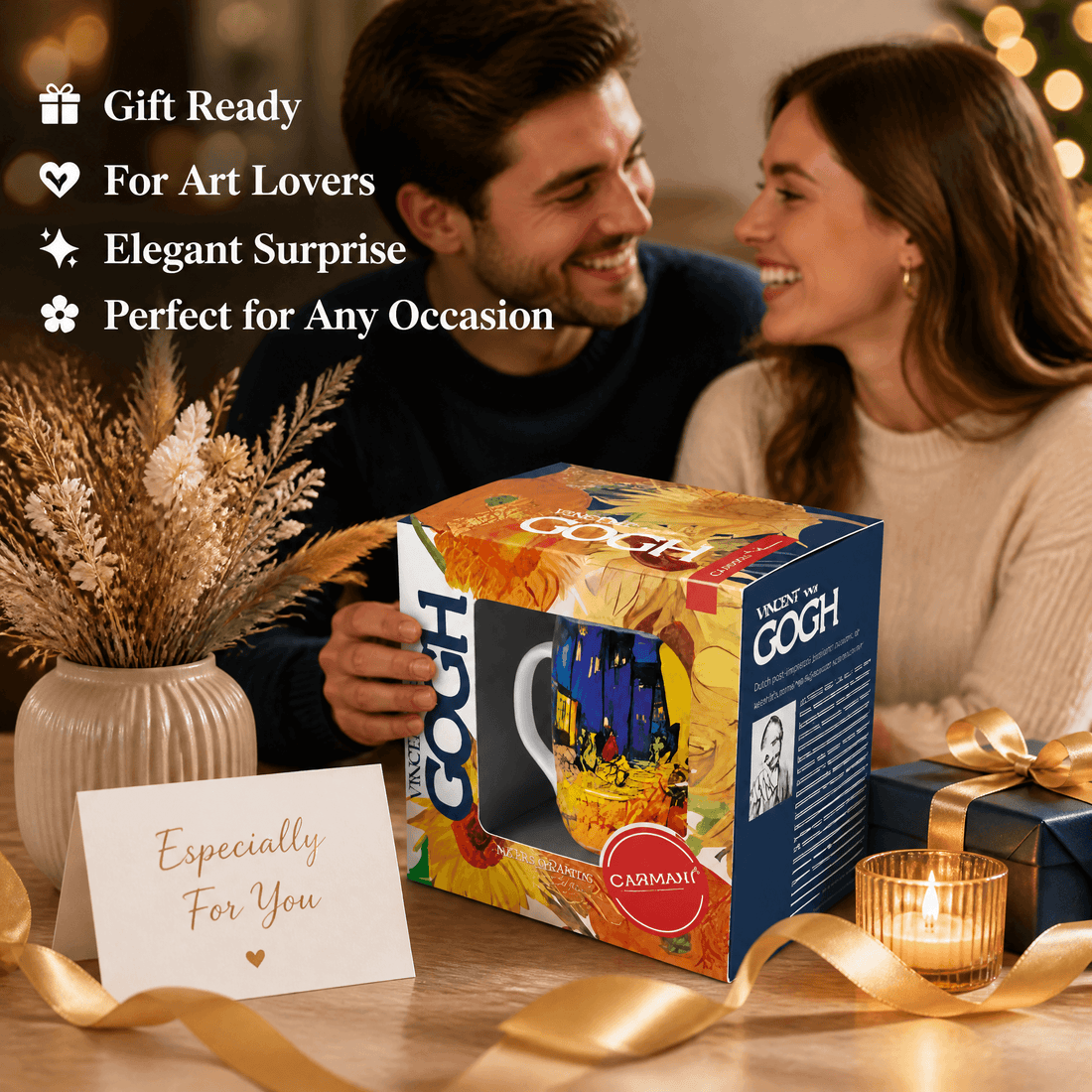 Café Terrace at Night Mug 350 ML-Van Gogh gift boxed for art lovers, perfect surprise for any occasion.