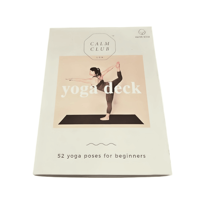 Calm Club Yoga Deck by Luckies featuring 52 beginner yoga poses for mindfulness and relaxation.