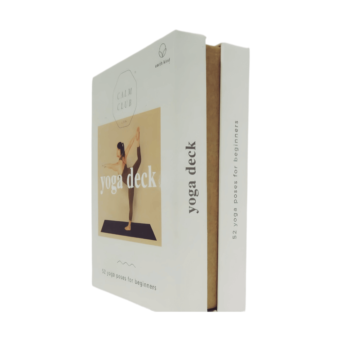 Calm Club Yoga Deck by Luckies, featuring 52 yoga poses for beginners, perfect for enhancing mindfulness and relaxation.
