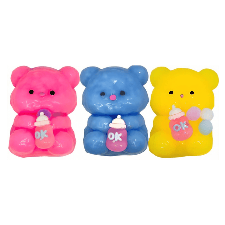 Cute Bear Finch Family Squishy – Slow Rising Stress Relief Toy